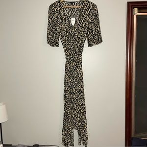 NWT Banana Republic Wrap Dress Short Sleeve Size 8 Tall